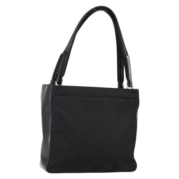 PRADA Hand Bag Nylon Black Silver - Picture 1 of 12